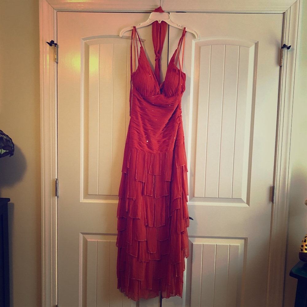 Orange formal dress